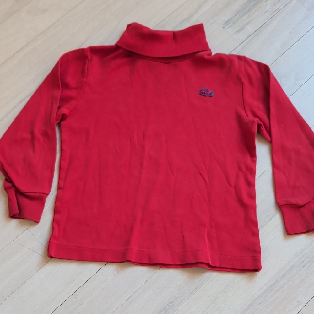 Vintage Izod Lacoste Red Turtleneck